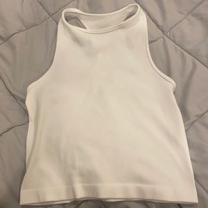 never been worn stretchy soft white tank from free people.